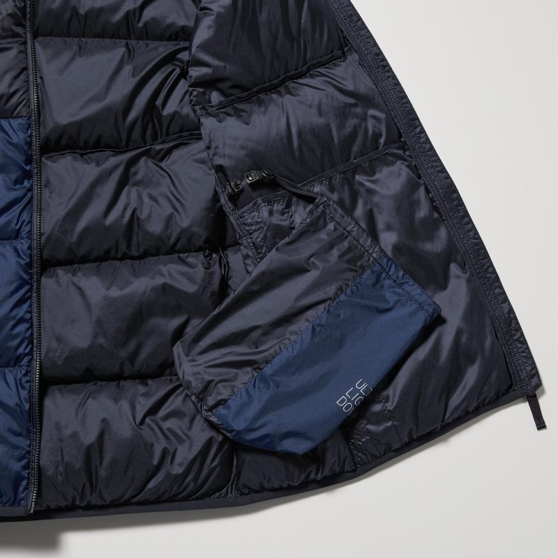 Uniqlo Ultra Light Down Wide Quilt Color Block メンズ ベスト ブラウン | 5378670