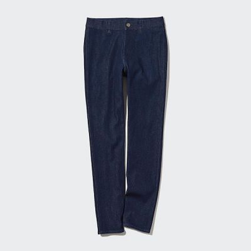 Uniqlo Ultra Stretch Denim レディース パンツ ネイビー | 6774829