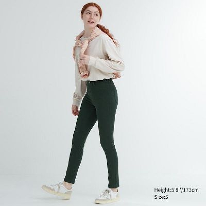 Uniqlo Ultra Stretch レディース パンツ 緑 | 1582629
