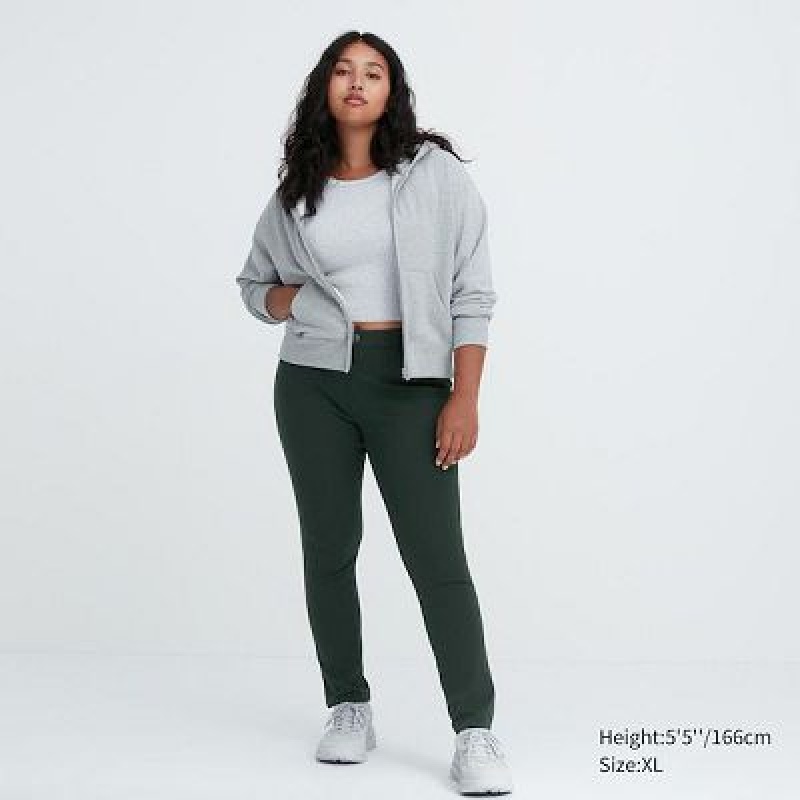 Uniqlo Ultra Stretch レディース パンツ 緑 | 4078982