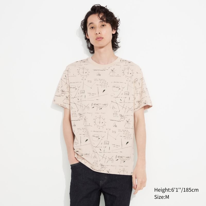 Uniqlo Ut Archive Ut Short Sleeve Graphic Jean-michel Basquiat メンズ Tシャツ ベージュ | 3635410
