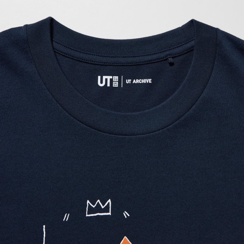 Uniqlo Ut Archive Ut Short Sleeve Graphic Jean-michel Basquiat メンズ Tシャツ ネイビー | 6105423