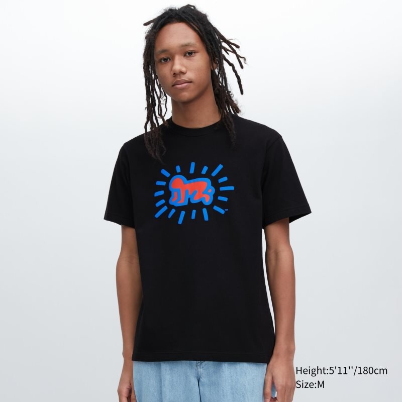 Uniqlo Ut Archive Ut Short Sleeve Graphic Keith Haring メンズ Tシャツ 黒 | 7273603