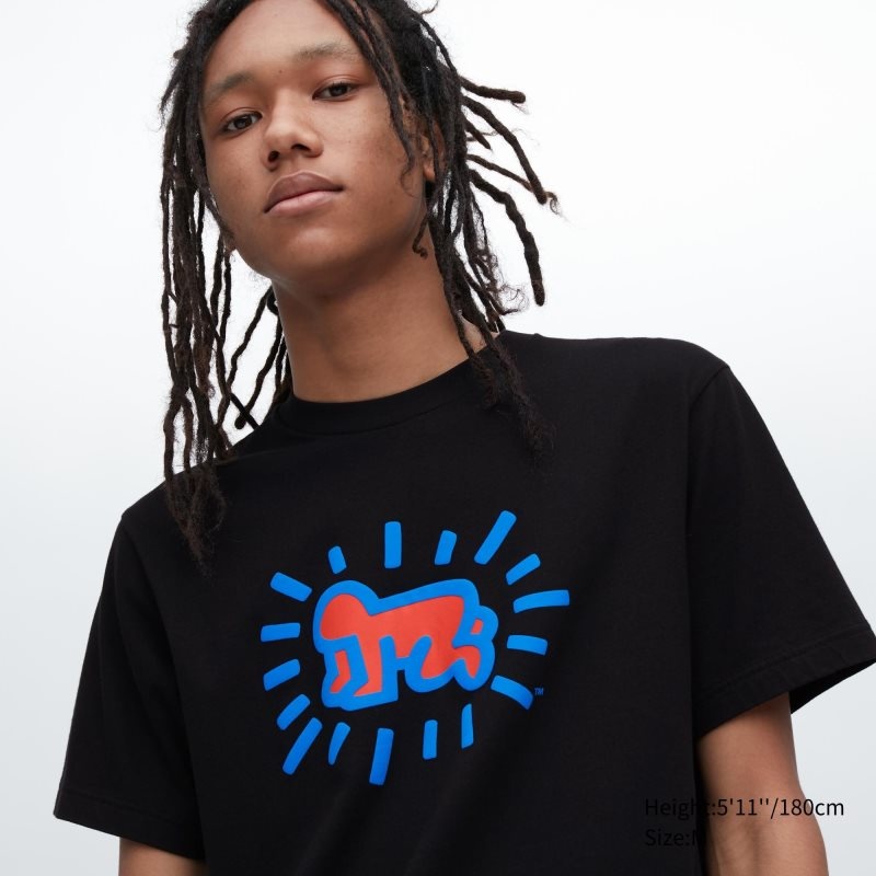 Uniqlo Ut Archive Ut Short Sleeve Graphic Keith Haring メンズ Tシャツ 黒 | 7273603