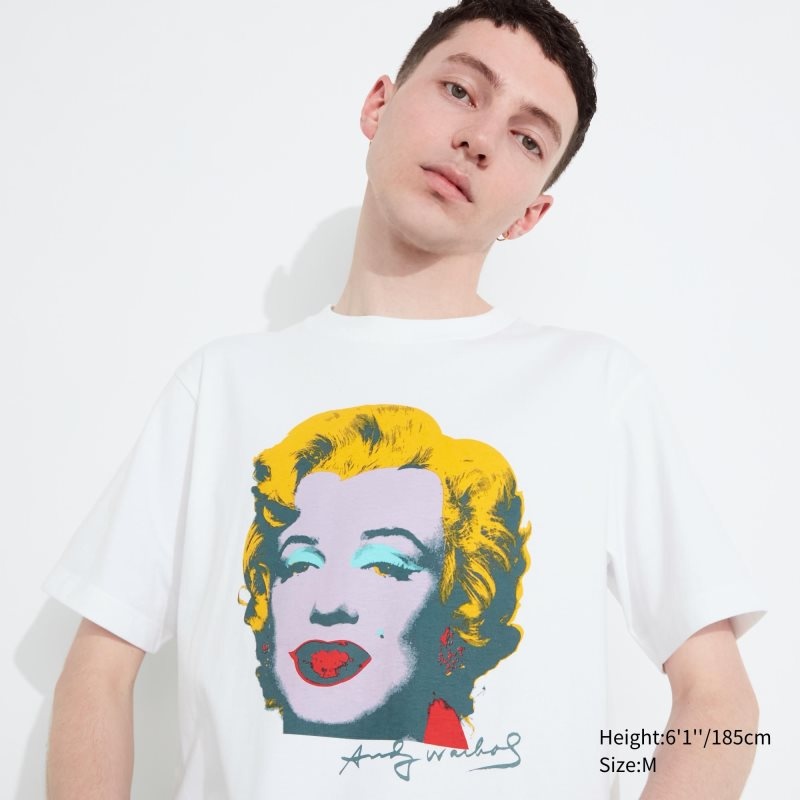 Uniqlo Ut Archive Ut Short Sleeve Graphic Andy Warhol メンズ Tシャツ 白 | 230786