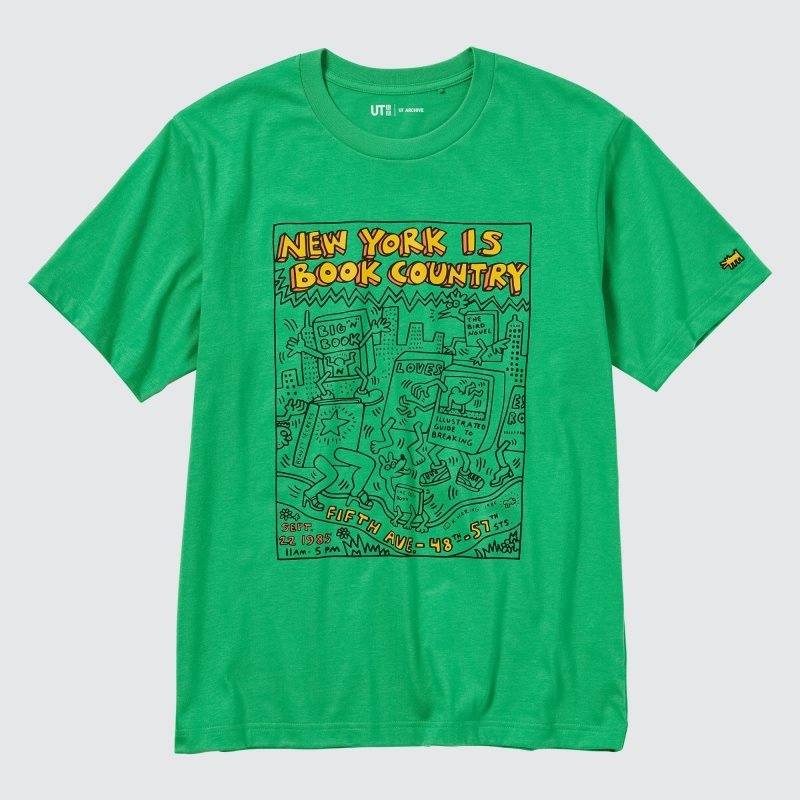 Uniqlo Ut Archive Ut Short Sleeve Graphic Keith Haring メンズ Tシャツ 緑 | 2825576