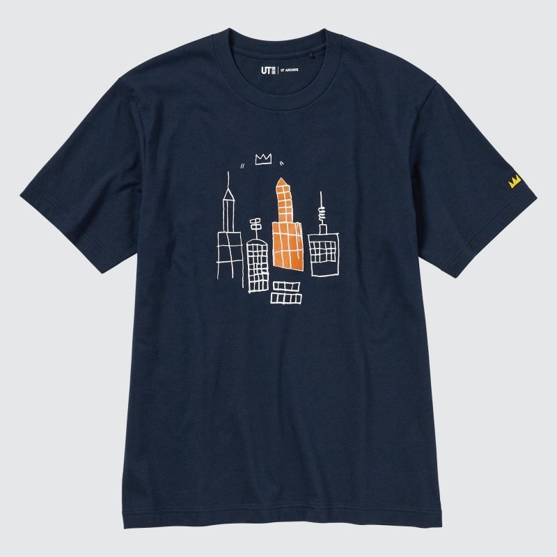 Uniqlo Ut Archive Ut Short Sleeve Graphic Jean-michel Basquiat メンズ Tシャツ ネイビー | 5557541