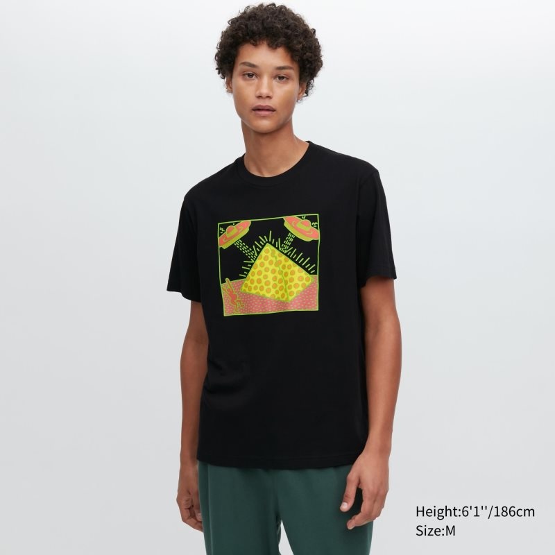 Uniqlo Ut Archive Ut Short Sleeve Graphic Keith Haring メンズ Tシャツ 黒 | 4167291