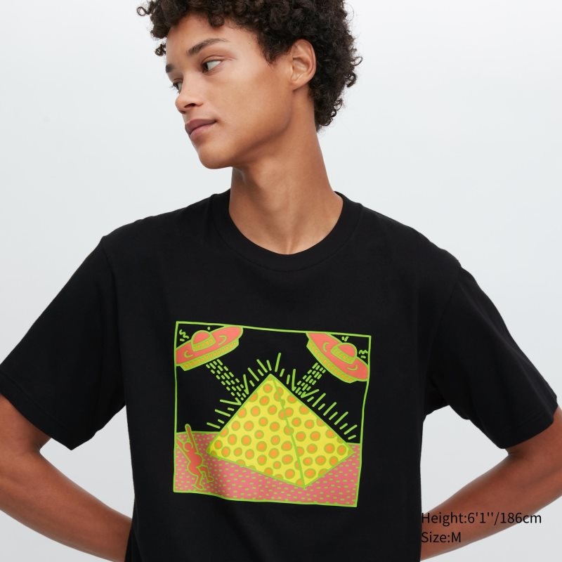 Uniqlo Ut Archive Ut Short Sleeve Graphic Keith Haring メンズ Tシャツ 黒 | 4167291
