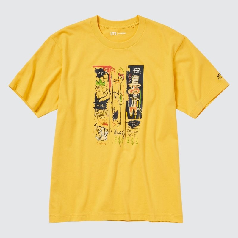 Uniqlo Ut Archive Ut Short Sleeve Graphic Jean-michel Basquiat メンズ Tシャツ 黄色 | 1685501