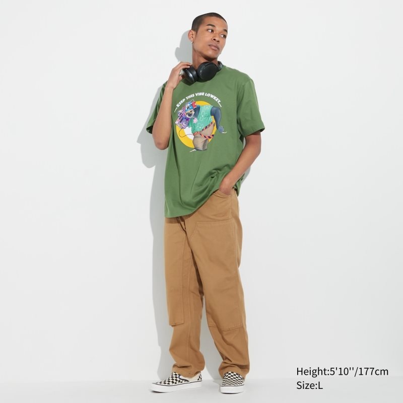 Uniqlo Utgp2023: Magic For All Ut Short-sleeve Graphic Psychkennedy メンズ Tシャツ 緑 | 5902821