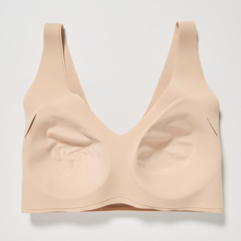 Uniqlo Wireless Ultra Relax レディース ブラ ベージュ | 1076013