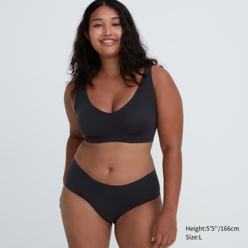 Uniqlo Wireless Ultra Relax レディース ブラ 黒 | 3158530
