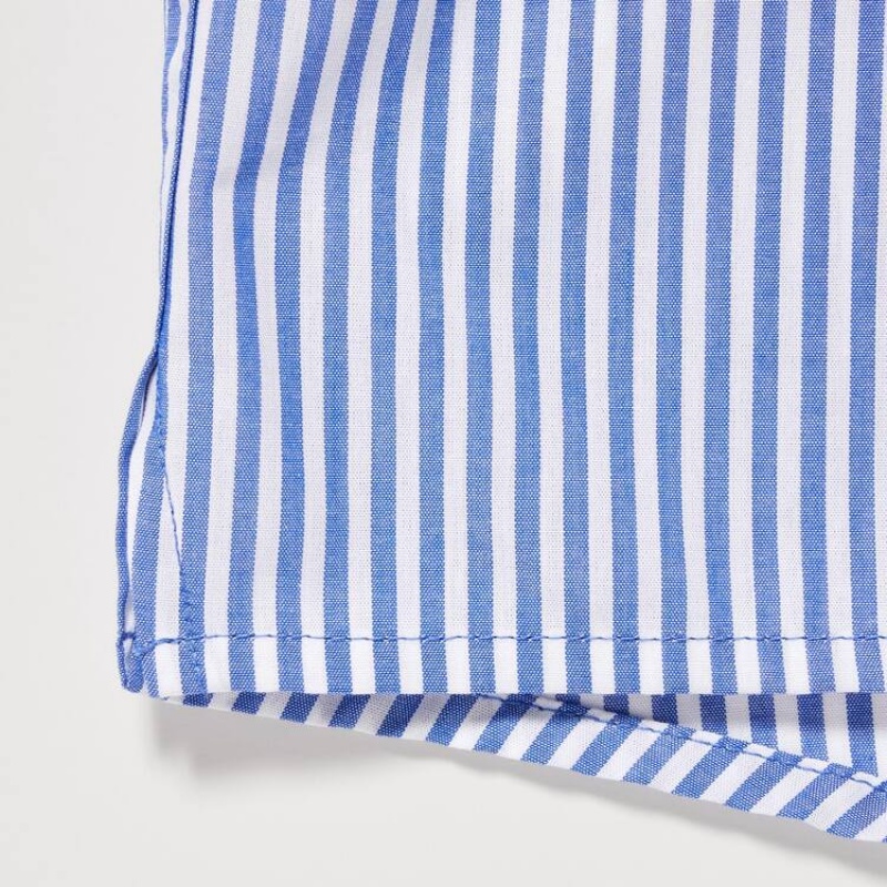 Uniqlo Woven Striped Boxer メンズ ランジェリー 青 | 9674126